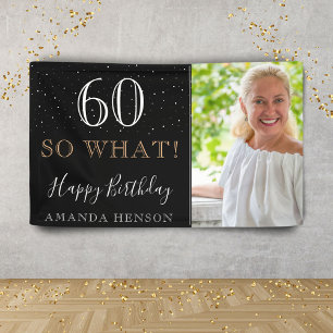 Modern Lustig 60 Na Und 60. Geburtstagsfoto Banner