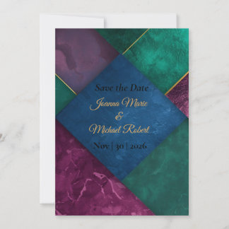 Modern Luxe Save The Date Card