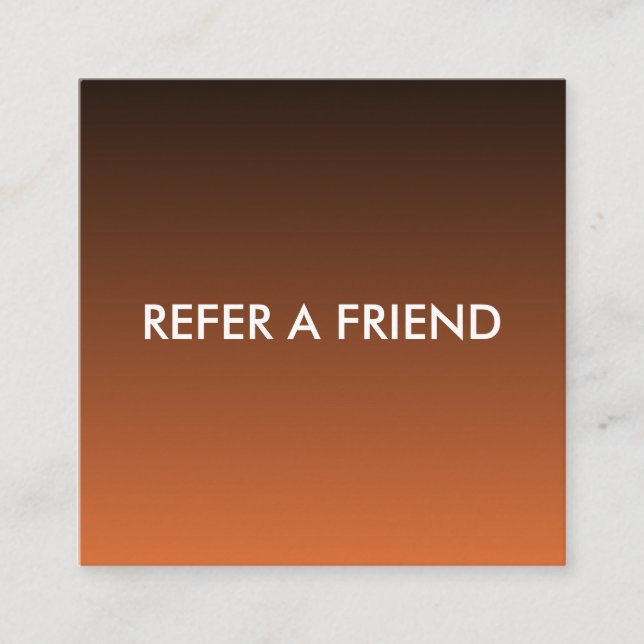 Modern Luxury Refer a Friend Card for Salon & Spa Empfehlungskarte (Vorderseite)