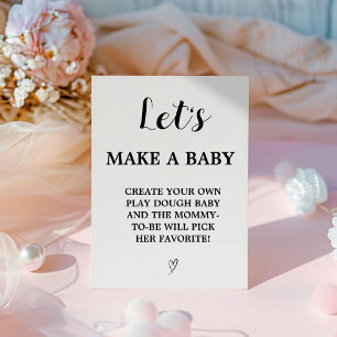 Modern machen wir ein Baby Shower Game Schild