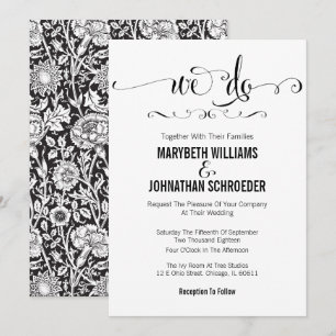 Modern machen wir Script Wedding Einladungskarte Einladung