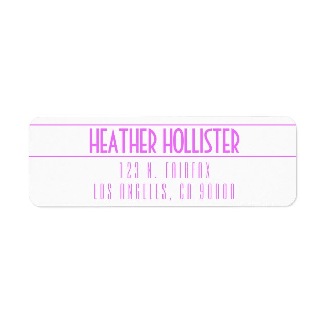 Modern Magenta & White (Vorne)