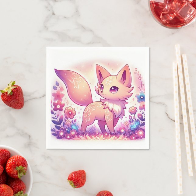 Modern Magical Fox Baby Dusche Serviette (Beispiel)
