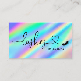 Modern Makeup Artist Eyes Lashes Visitenkarte
