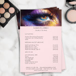 Modern, Makeup Foto Glitzer Salon Preisliste Flyer<br><div class="desc">Modern,  Makeup Foto Glitzer,  Preis List Flyer. Bearbeiten Sie Ihr Produkt in wenigen Minuten,  indem Sie Ihre Daten hinzufügen. Sie können den Schriftart/die Farbe/Position durch "weitere Personalisierung" ändern.</div>