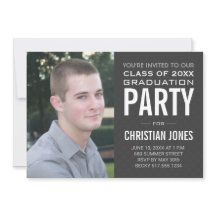 Modern Male Grad | Einladung der Graduiertengruppe