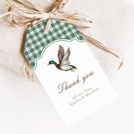 Modern Mallard Duck Neutral Baby Shower Favor Geschenkanhänger