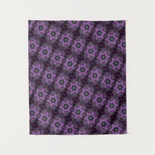MODERN Mandala COLOR PINK SCHWARZE ROSE Wandteppich