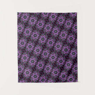 MODERN Mandala COLOR PINK SCHWARZE ROSE Wandteppich
