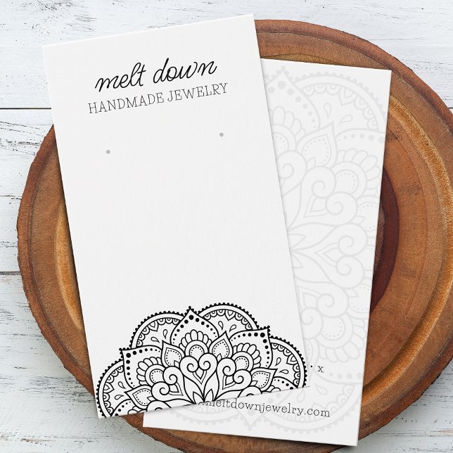 Modern Mandala Earring Juwelier Display Card (Modern Mandala Earring Jewelry Display Card)