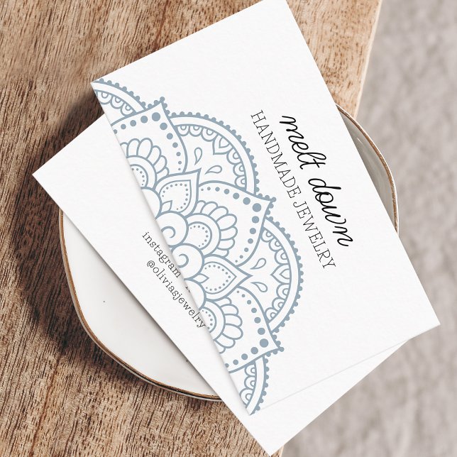 Modern Mandala Jewelry Visitenkarte (Modern Mandala Jewelry Business Card)