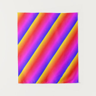 MODERN Mandala LINES - LILA ORANGE ROSE PINK Wandteppich