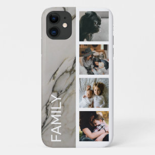 Modern Marble Instagram Family Foto Stand Strip Case-Mate iPhone Hülle