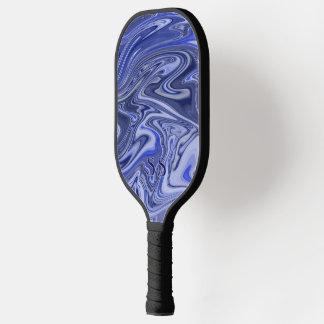 Modern Marble Monogram Pickleball Paddle