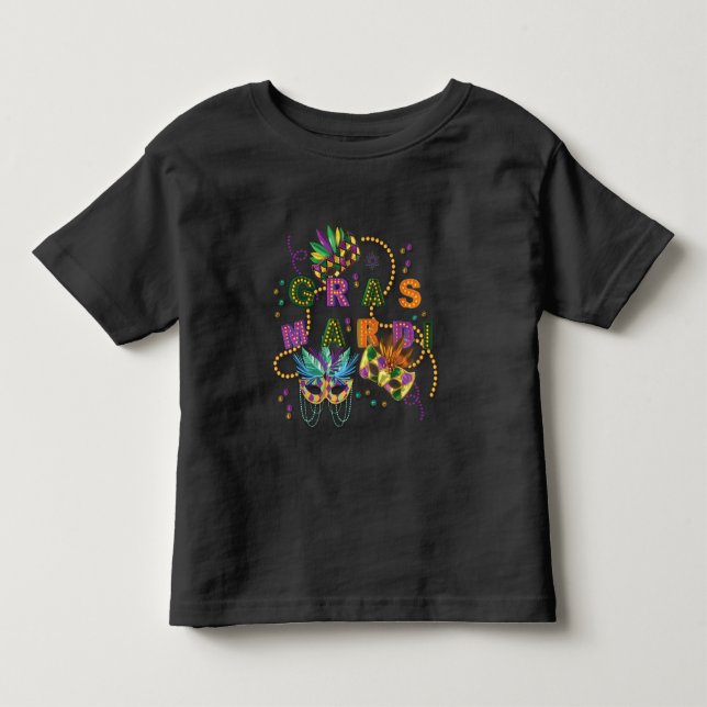 Modern Mardi Gras Kleinkind T-shirt (Vorderseite)