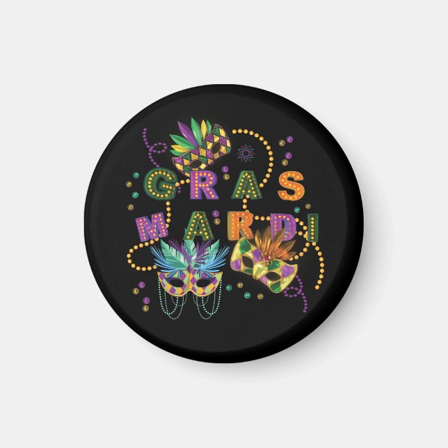 Modern Mardi Gras Magnet (Vorne)