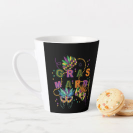 Modern Mardi Gras Milchtasse