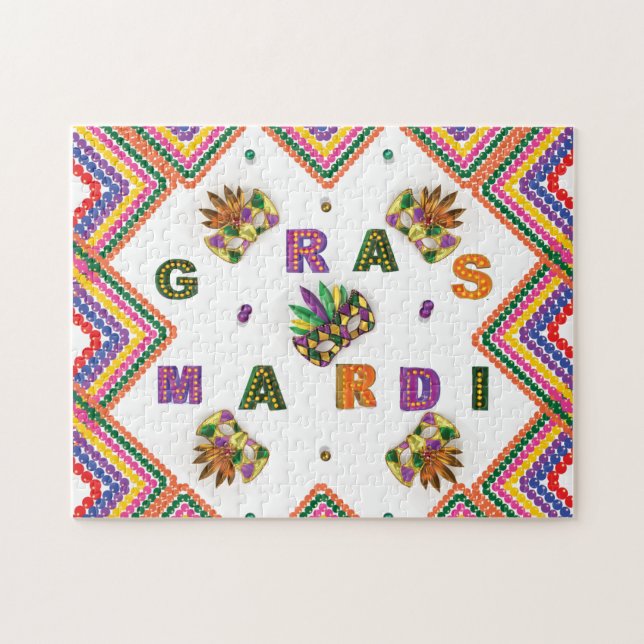 Modern Mardi Gras Puzzle (Horizontal)
