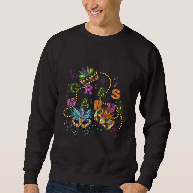 Modern Mardi Gras Sweatshirt (Vorderseite)