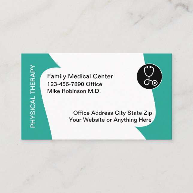 Modern Medical Doctor Business Cards Design  Visitenkarte (Vorderseite)