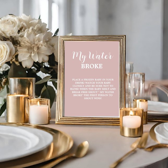 Modern mein Wasser kaputt Baby Duschgel Spielzeich Poster (Von Creator hochgeladen)