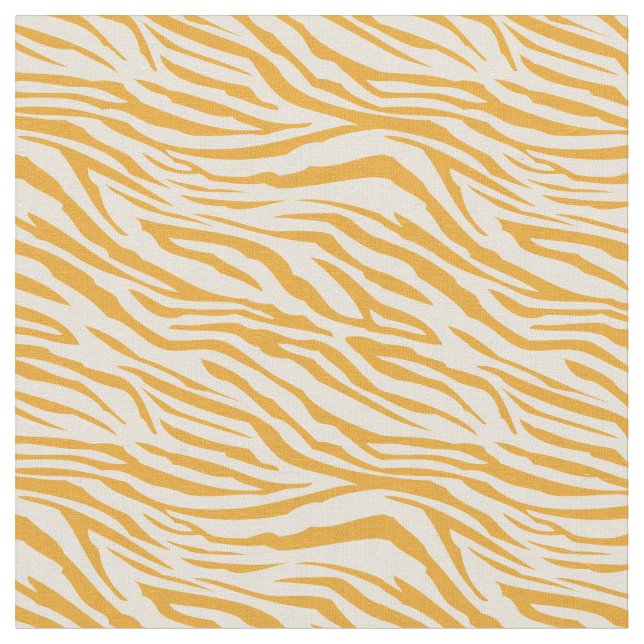 Modern Mellow Yellow Ivora Zebra Muster Stoff (Nahaufnahme)