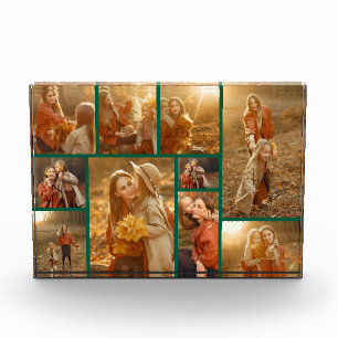Modern Merriest Christmas Green 10 Multi Collage Fotoblock