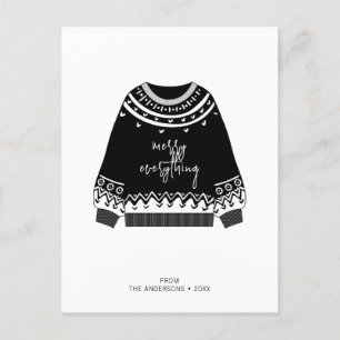 Modern Merry Alles Weihnachten Weihnachten Weihnac Postkarte