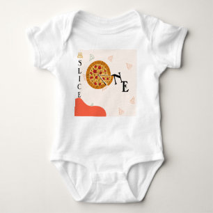 Modern Messy Slice Baby Slice Pizza T - Shirt