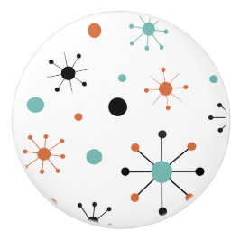 Modern Mid Century Retro Atomic Abstract Keramikknauf