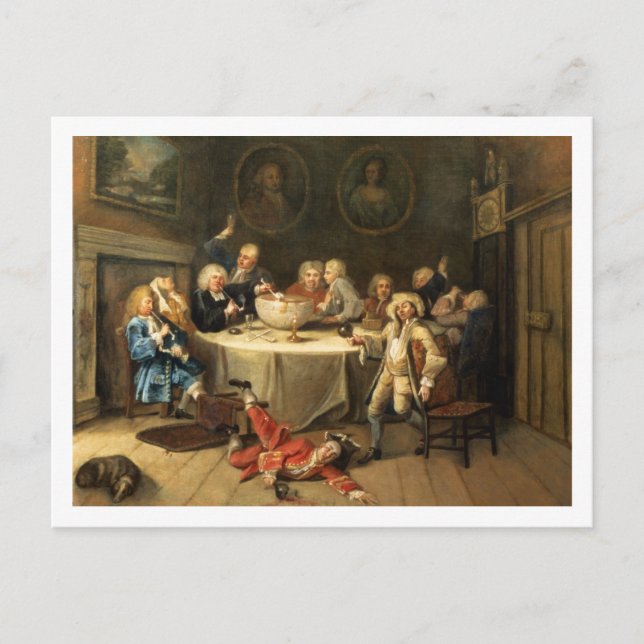 Modern Midnight Postkarte (Vorderseite)