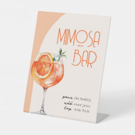 Modern Mimosa Bar Aperol Spritz Bridal Shower  Sockelschild