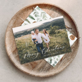 Modern minimal 1 Foto Weihnachtsgeschichten Feiertagskarte