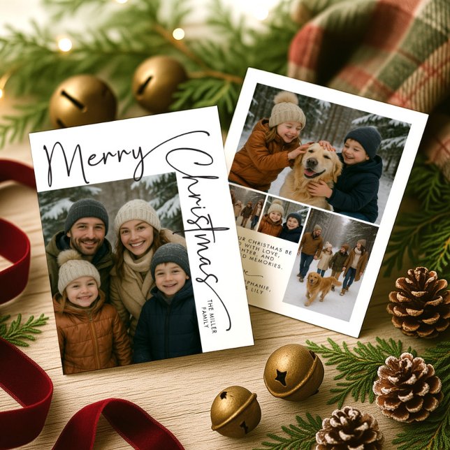 Modern Minimal 5 Foto Weihnachten (Von Creator hochgeladen)