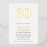 MODERN MINIMAL Alter einfache schicke 30. Geburtst Folieneinladung<br><div class="desc">von kat massard >>> https://linktr.ee/simplysweetpaperie <<< Ein modernes minimales Einladungsdesign für Ihren Geburtstag - Aktualisieren Sie die Vorlage um Ihr Alter widerzuspiegeln - zu einfach! TIPP: 1. Um Grafiken und Schriftart zu ändern/zu verschieben und mehr Text hinzuzufügen, klicken Sie auf den Button "Anpassen". - - - - - - -...</div>