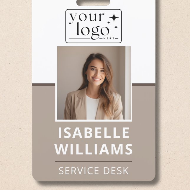 Modern Minimal Business Employee  ID Ausweis (Modern Minimal Business Employee ID Badge)