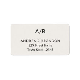 Modern Minimal City Hall Return Adressaufkleber