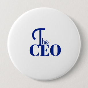 Modern Minimal Der CEO Blau Button