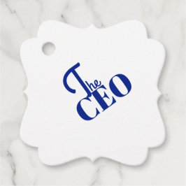 Modern Minimal Der CEO Blau Geschenkanhänger
