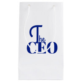 Modern Minimal Der CEO Blau Kleine Geschenktüte