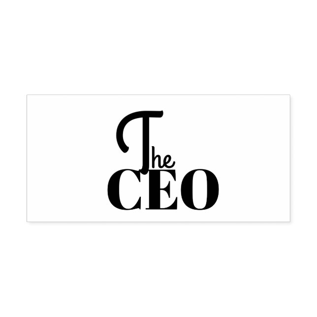 Modern Minimal Der CEO Blau Permastempel (Design)