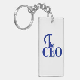 Modern Minimal Der CEO Blau Schlüsselanhänger