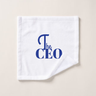 Modern Minimal Der CEO Blau Waschlappen