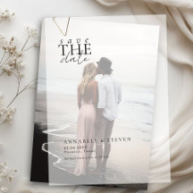 Modern, minimal, Hochzeit, Save the Date