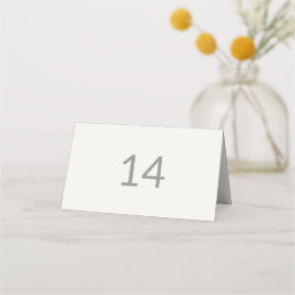 Modern Minimal Intimate Wedding Table Number Platzkarte