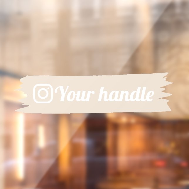 Modern-Minimal-Logo für das individuell anpassbare Fensteraufkleber (Blatt 2)