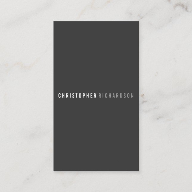 MODERN & MINIMAL Nr. 8 Visitenkarte (Vorderseite)