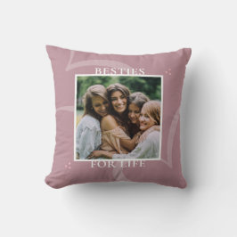 Modern Minimal Pink Chic Typography Galentines Kissen