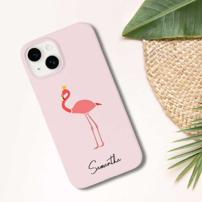 Modern Minimal Pink Flamingo Case-Mate iPhone Hülle (Von Creator hochgeladen)