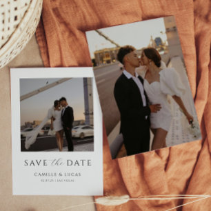 Modern Minimal Save the Date  Invitation Einladung